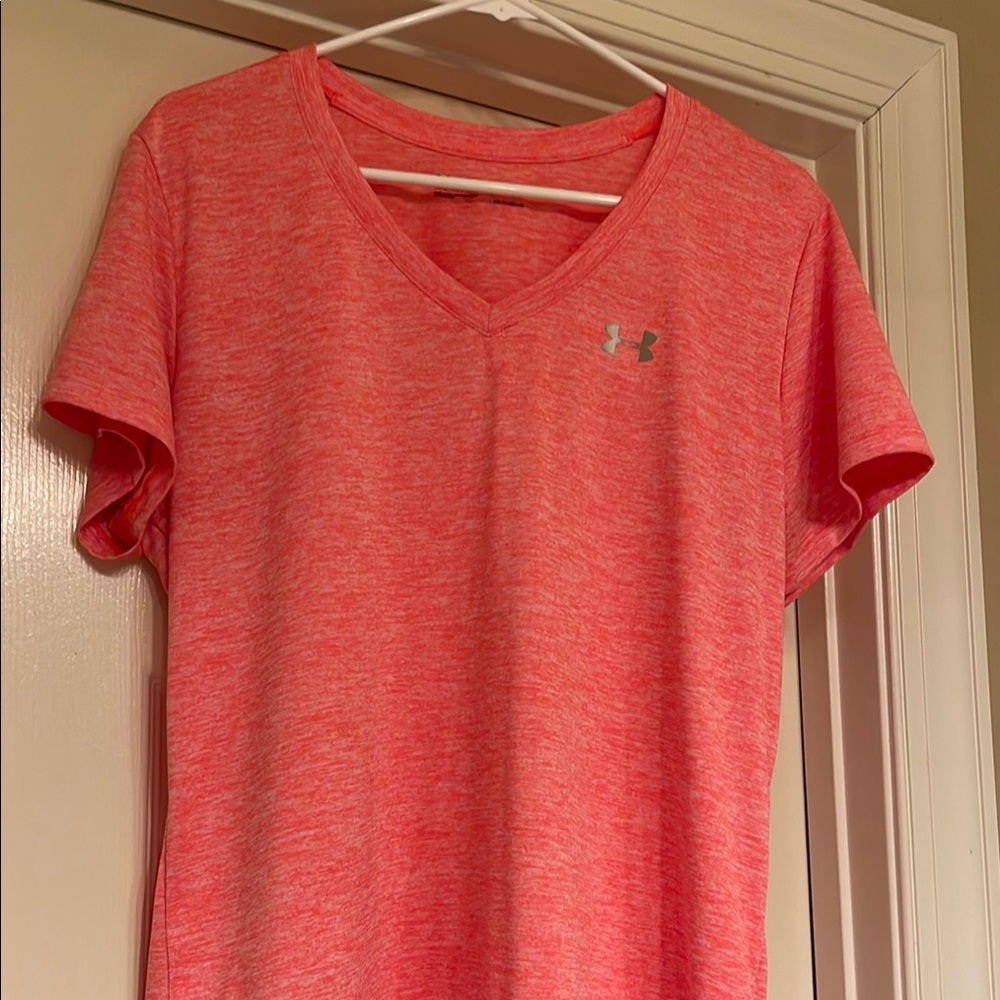Under Armour Pink Fitted T-Shirt Short Sleeve